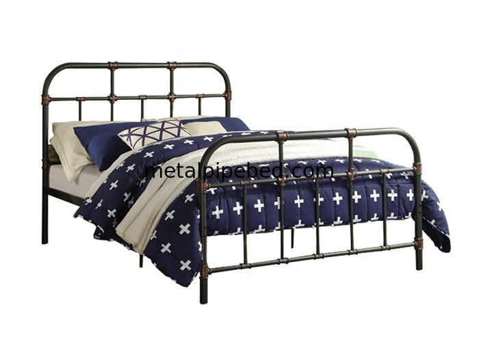 Folding Metal Double Wrought Iron ODM Industrial Pipe Bed Reject Formaldehyde